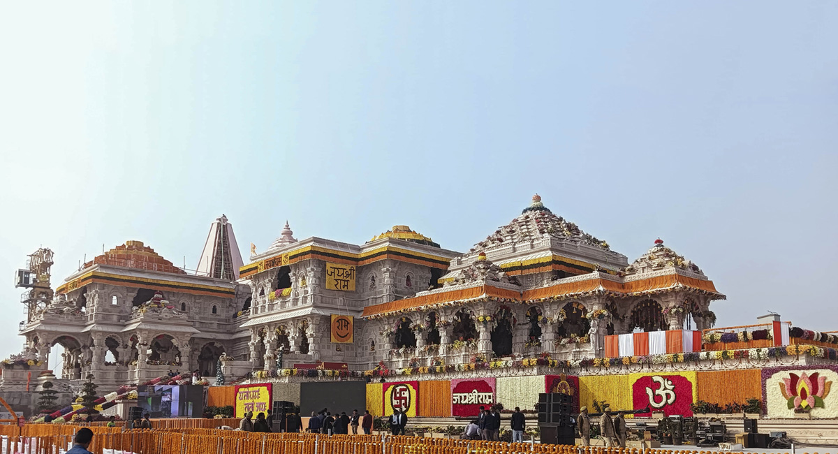 अयोध्यामा आज राम मन्दिरको प्राण प्रतिष्ठा गरिँदै